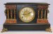Antique Ingraham Black Enameled Mantle Clock
