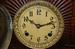 Antique New Haven Carved Oak Cabinet Clock