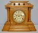 Antique Oak 2 Column Cabinet Clock