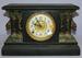 Antique Ingraham 4 Column Marbleized Mantle Clock