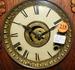 Antique Oak Alarm Cabinet Clock