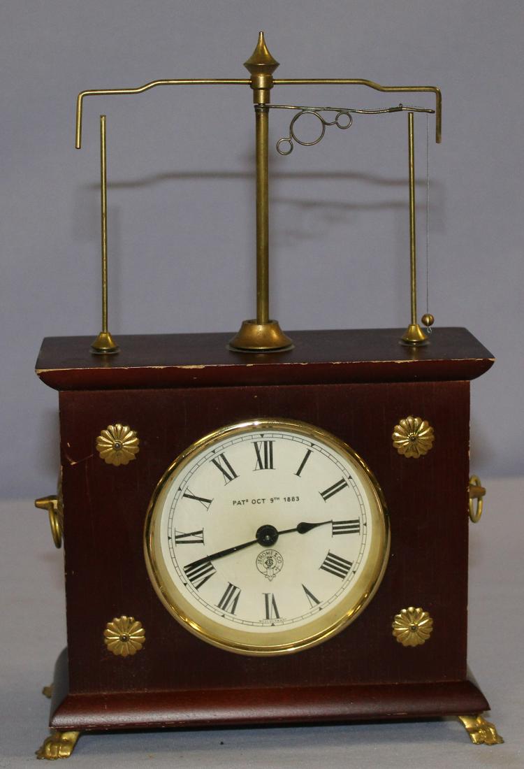 Vintage Jerome & Co. Flying Pendulum Clock in Box Price Guide