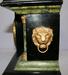 Antique Black Enameled Mantle Clock