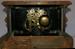 Antique Black Enameled Mantle Clock