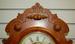 Antique Gilbert Walnut Kitchen Wall Clock