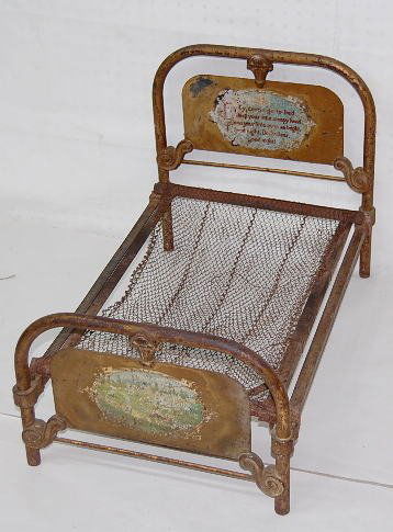 iron doll bed