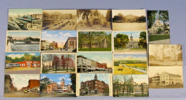 30 Vintage Marshalltown, IA Postcards: 30 Vintage Marshalltown, IA Postcards: postcards are showing buildings around Marshlltown including: Union Bus Depot, Marshall Canning Co., Main Street, Pilgrim Hotel, Soldier's Home, court house and 