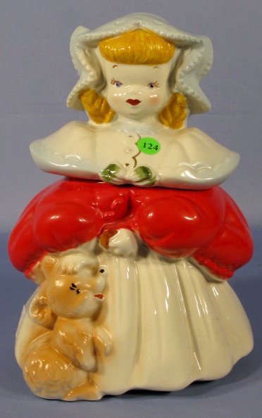 Regal China Goldilocks 405 Cookie Jar: Goldilocks 405 Cookie Jar: Pat. Pending by Regal China. (Slight paint loss.) 12" tall All items sell As Is, Where Is, no guarantees of any kind. We accept Mastercard & Visa, no paypal, no personal che