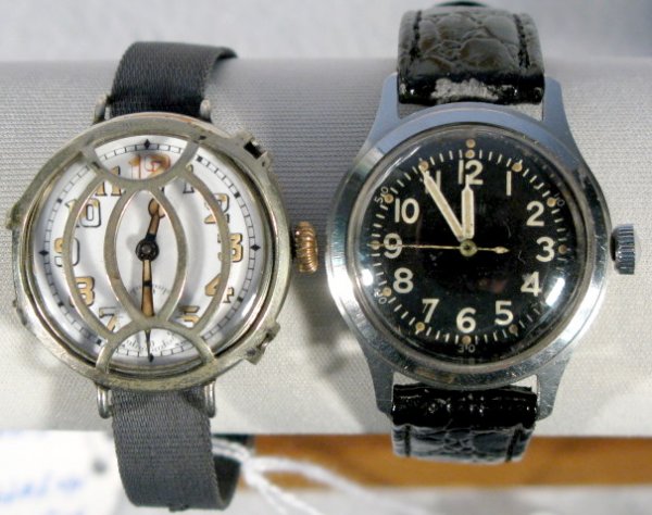Roberts 15J & Elgin Military 15J Wrist Watches