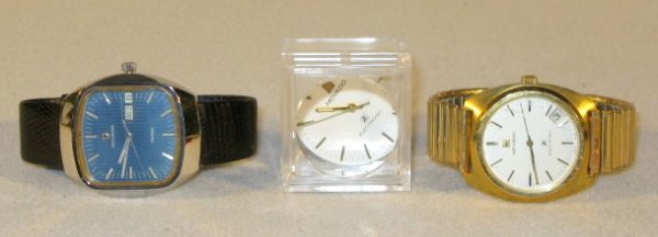 2 Movado Wrist Watches & 1 Movement