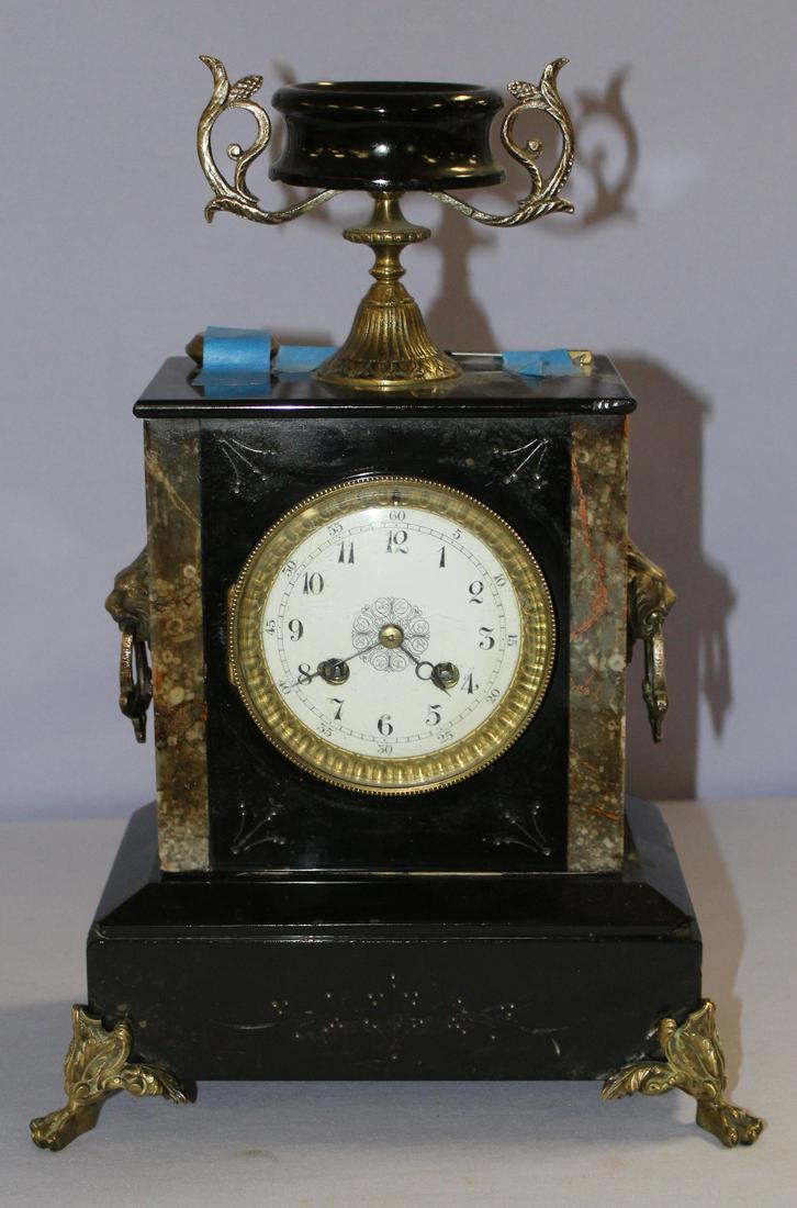 Antique French Marble Mantel Clock (1 of 5)