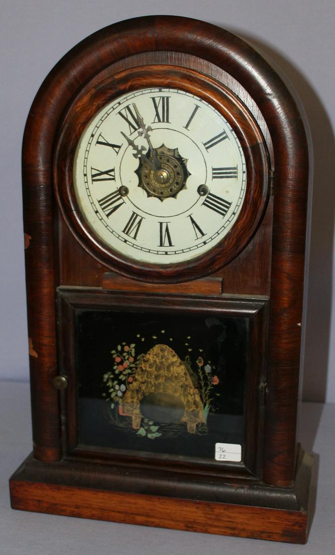Antique Jerome Beehive Mantel Clock with Alarm (1 of 5)