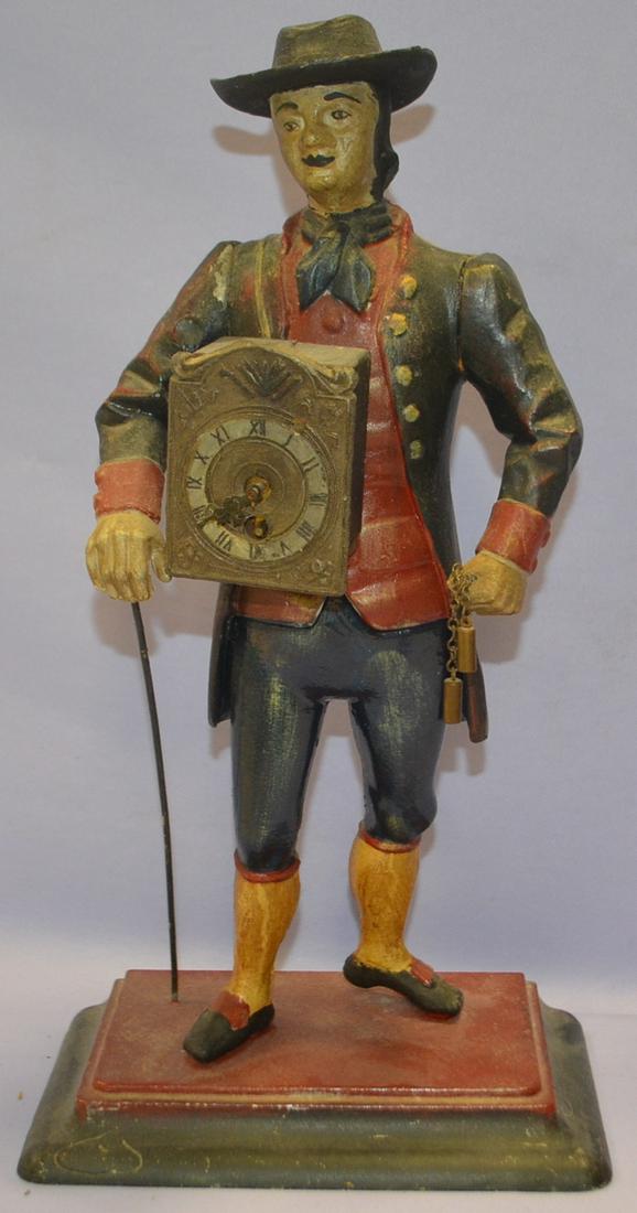 Watchmen Statue with Pendulette Mantel Clock (1 of 4)