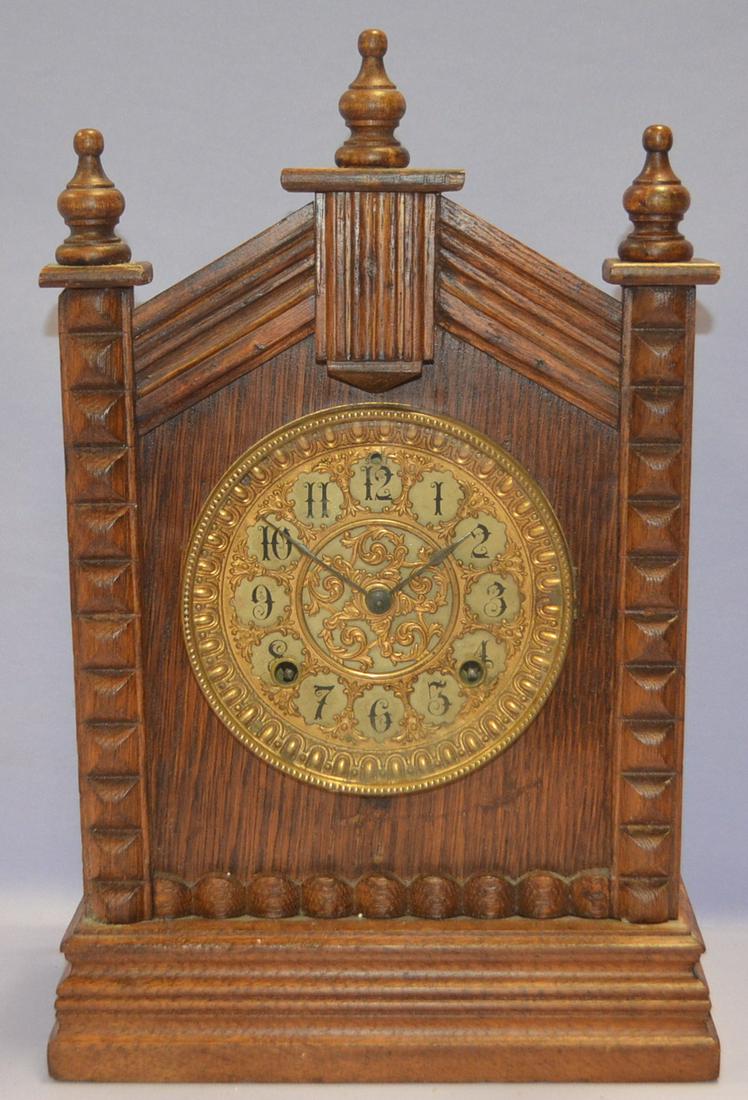 Antique Ansonia "Turkey" Walnut Cabinet Clock (1 of 5)