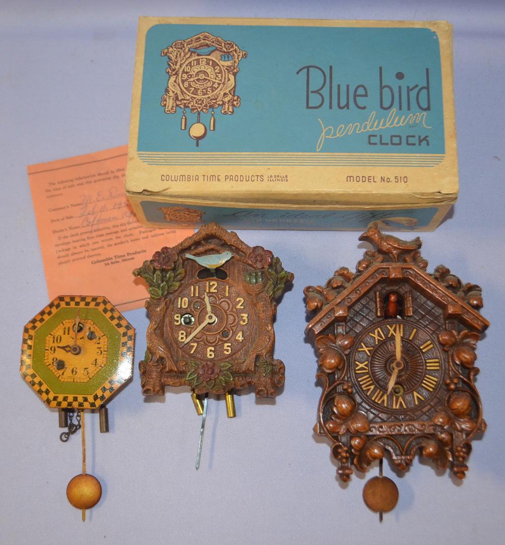 Lot of 3 Pendulettes One Still in Boy (1 of 5)