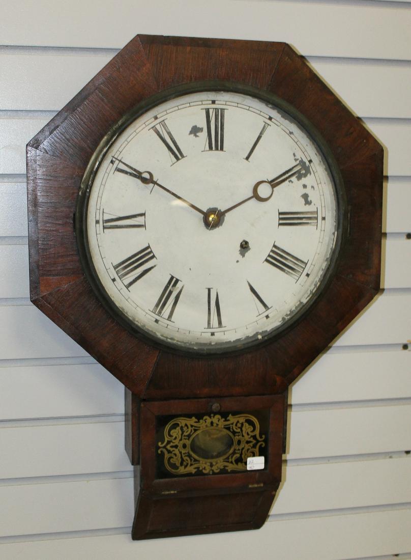 Terry Clock Co. Octagon Drop School Home Clock (1 of 4)