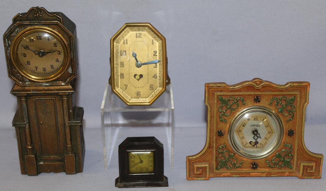Lot of 4 Novelty Lux Movement Desk Clocks (1 of 9)