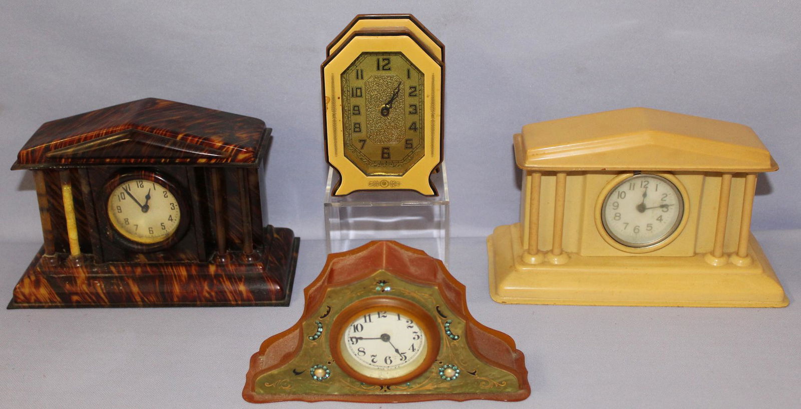 Lot of 4 Celluloid & Baculite Dresser Desk (1 of 9)