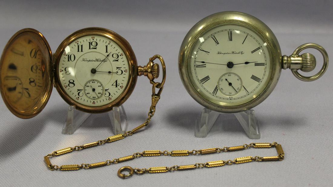 Lot of 2 Hampden Pocket Watches (1 of 10)