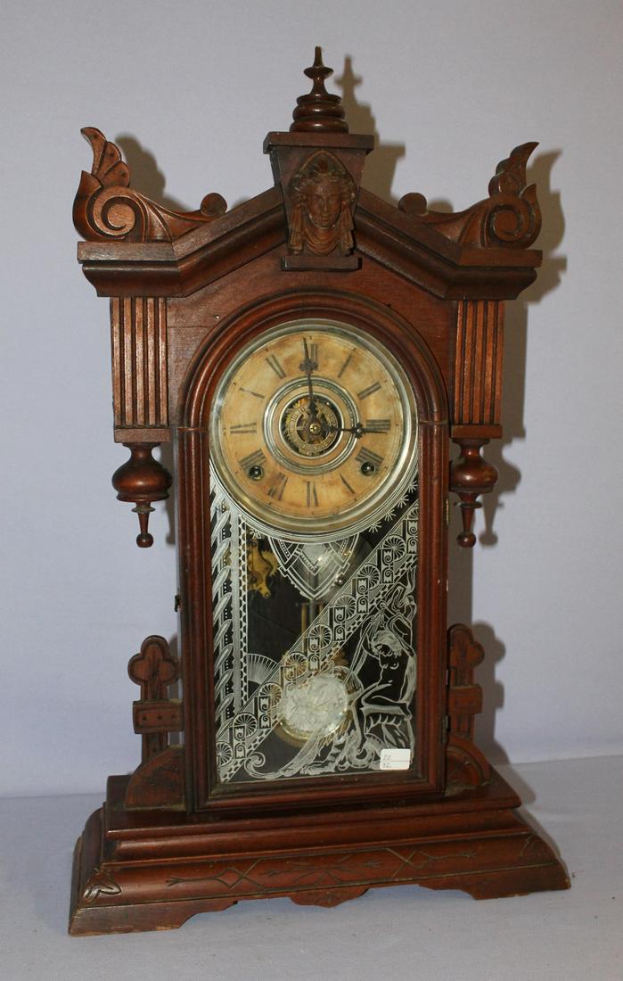 Gilbert "Enterprise" Walnut Mantle Clock (1 of 7)