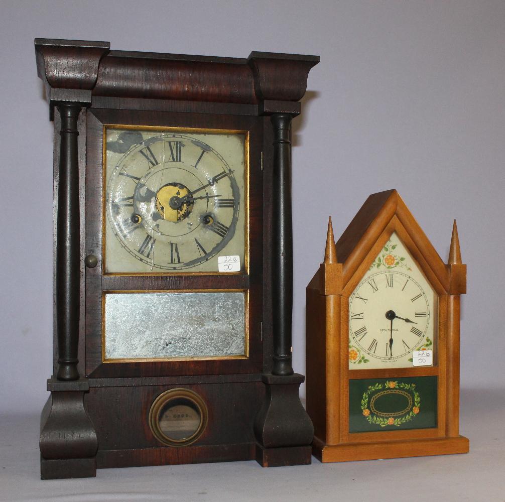 Lot of 2 Seth Thomas Small Column & Miniature (1 of 5)