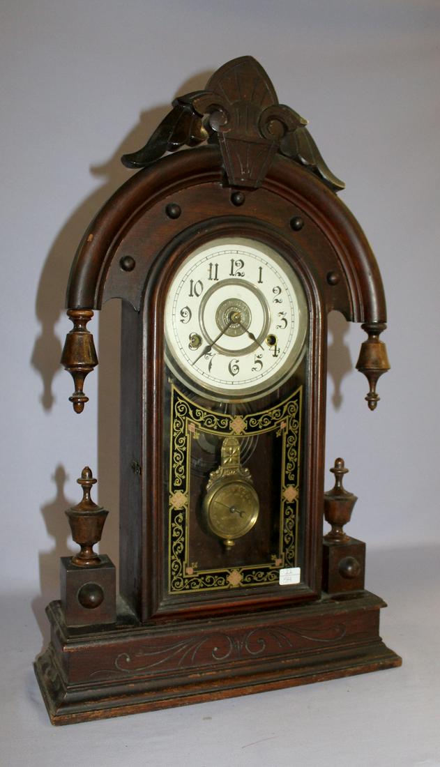 New Haven (ELBE) Walnut Kitchen Mantle Clock (1 of 6)