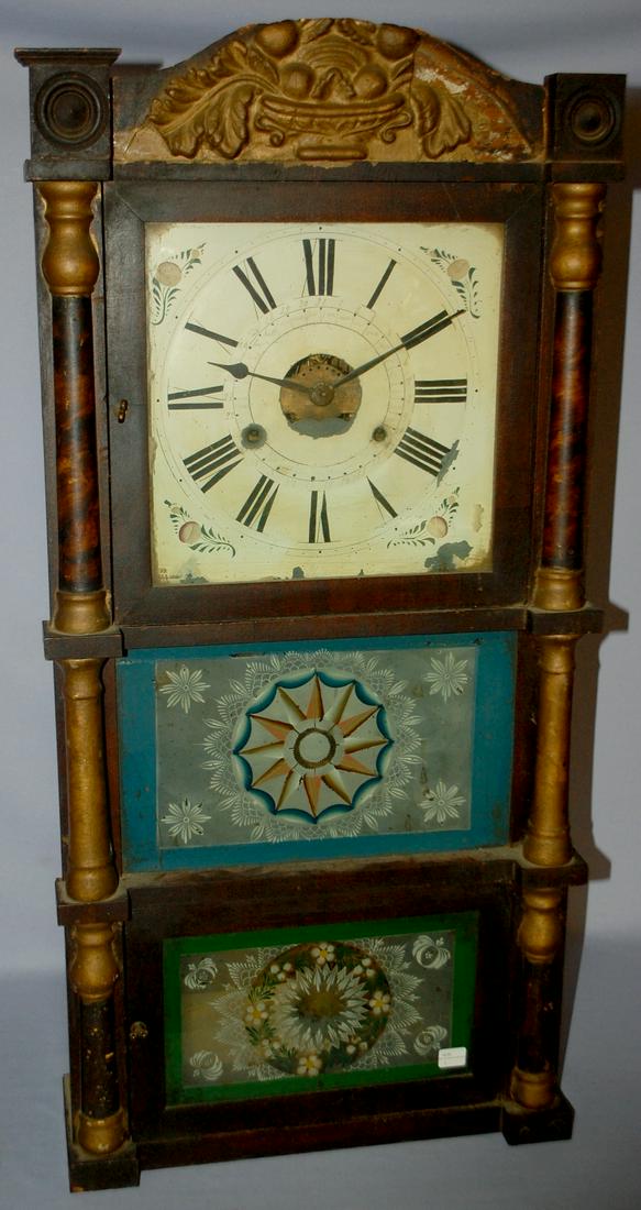 Birge, Peck & Co. Triple Decker Column Clock (1 of 6)