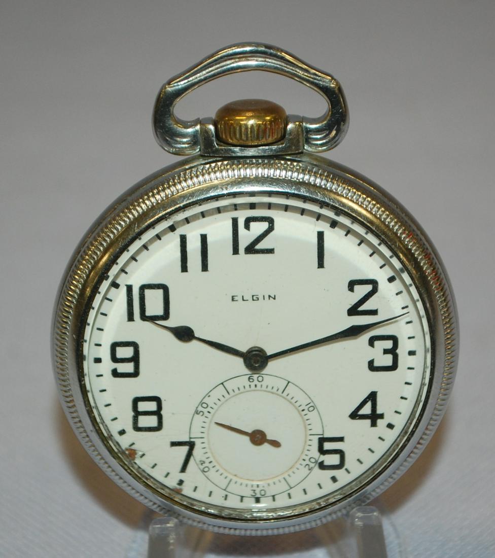 Elgin 7J, 16S, Open Face Pocket Watch (1 of 4)