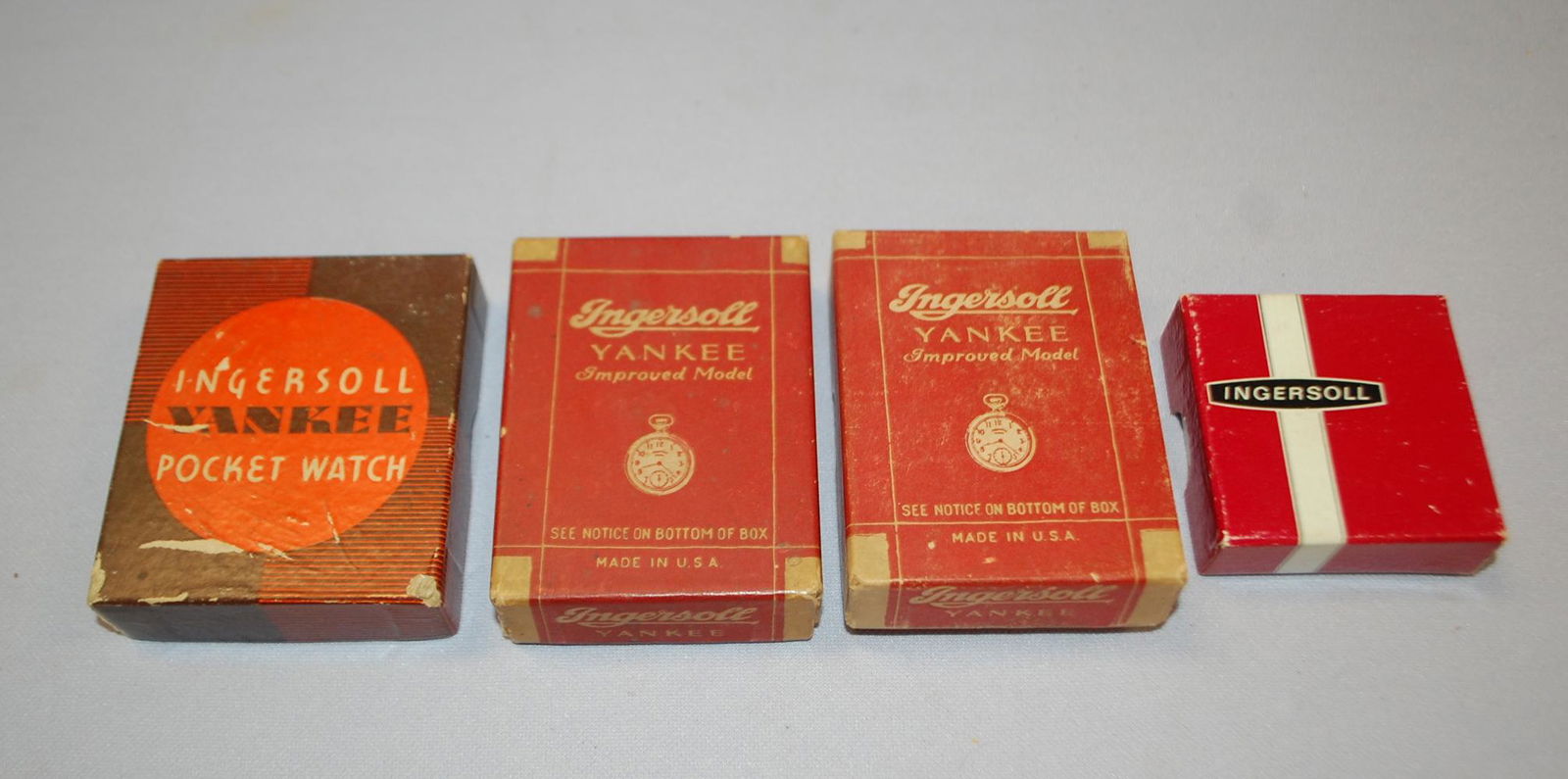 4 Ingersoll Dollar Pocket Watches in Original Boxes (1 of 9)