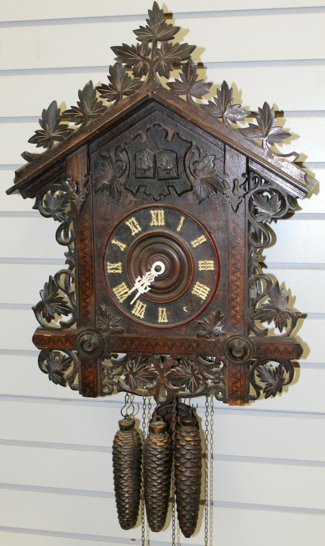 Antique German Railway House Cuckoo Clock (1 of 2)
