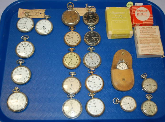 22 Ingersoll Dollar Pocket Watches Boxes