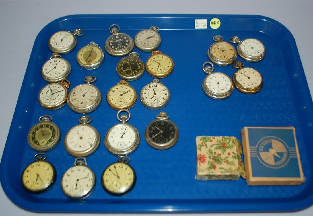 23 Miscellaneous Dollar Pocket Watches (1 of 6)