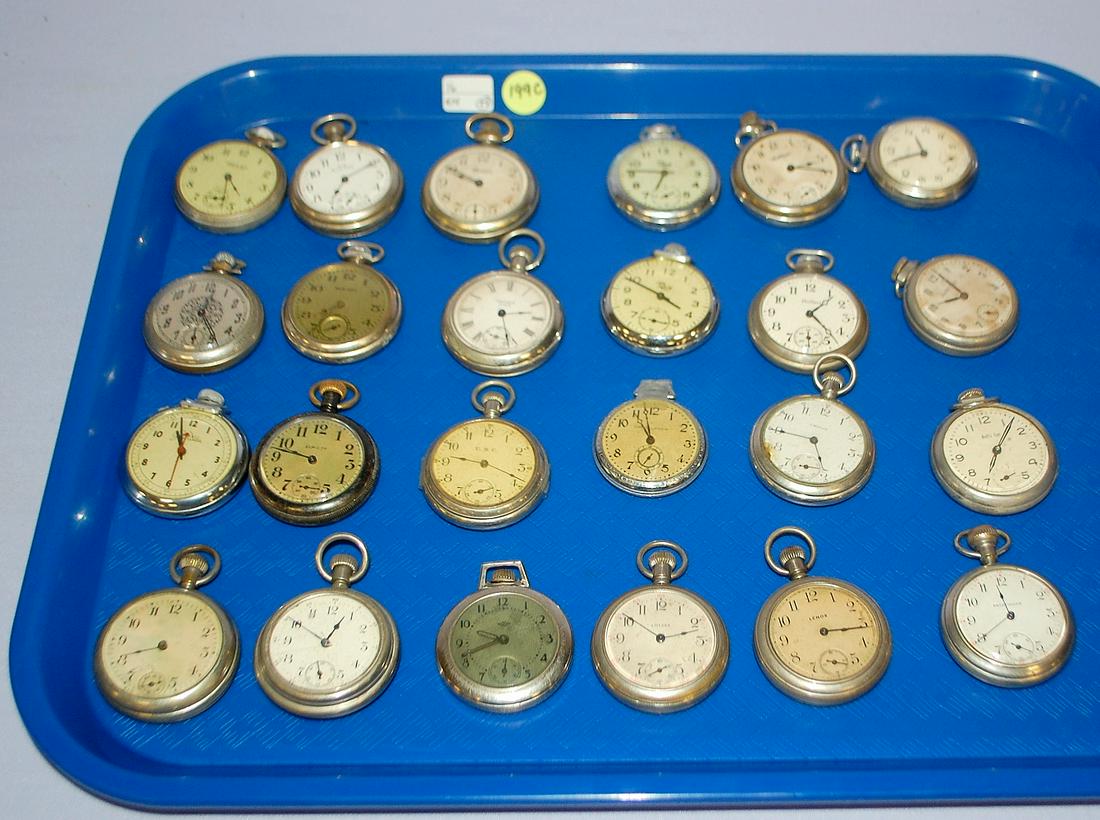 24 Miscellaneous Dollar Pocket Watches (1 of 5)