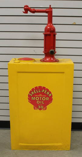 Vintage Shell Penn Floor Standing Oil Dispenser