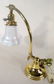 137: Desk Lamp w/White Aurene Steuben Shade - 3