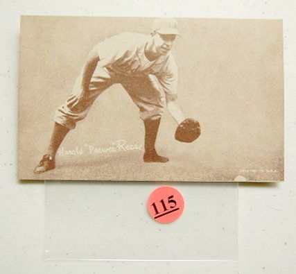 Vintage Pee Wee Reese Stadium Card: Vintage Pee Wee Reese Stadium Card (Please see photo for condition.) All items sell As Is, Where Is, no guarantees of any kind. We accept Mastercard & Visa, no paypal, no personal checks, no money ord