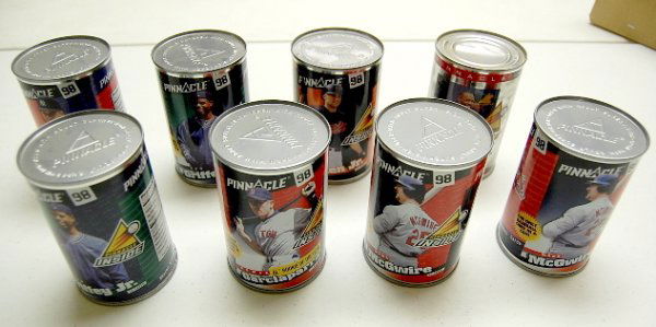8- 1988 Pinnacle Baseball Cards in a Can: 8- 1988 Pinnacle Baseball Cards in a Can: unopened. (Please see photo for condition.) All items sell As Is, Where Is, no guarantees of any kind. We accept Mastercard & Visa, no paypal, no personal che