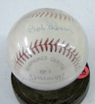 Autographed Baseball, Bob Gibson: Autographed Baseball, Bob Gibson (Please see photo for condition.) All items sell As Is, Where Is, no guarantees of any kind. We accept Mastercard & Visa, no paypal, no personal checks, no money order