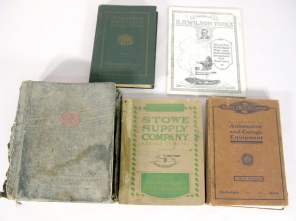 5 Vintage Automotive Catalogs: 5 Vintage Automotive Catalogs: 1.) Automobile Body Builders & Trimmers Supplies, Catalog D, C M Hoof Co., Chicago, 1927 2.) 1926 K R Wilson Tools for Ford Repair Shops, Arcade, N.Y. 3.) Midwest Auto S