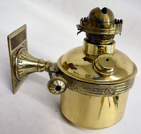 Adams & Westlake Bracket Kerosene Lamp