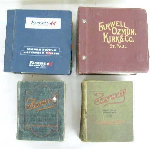 4 Farwell Ozmun, Kirk & Co. Hardware Catalogs: 4 Farwell Ozmun, Kirk & Co. Hardware Catalogs: from St Paul, MN, 1932, 1935, 1969, 1972 (All show wear.) All items sell As Is, Where Is, no guarantees of any kind. We accept Mastercard & Visa, no payp