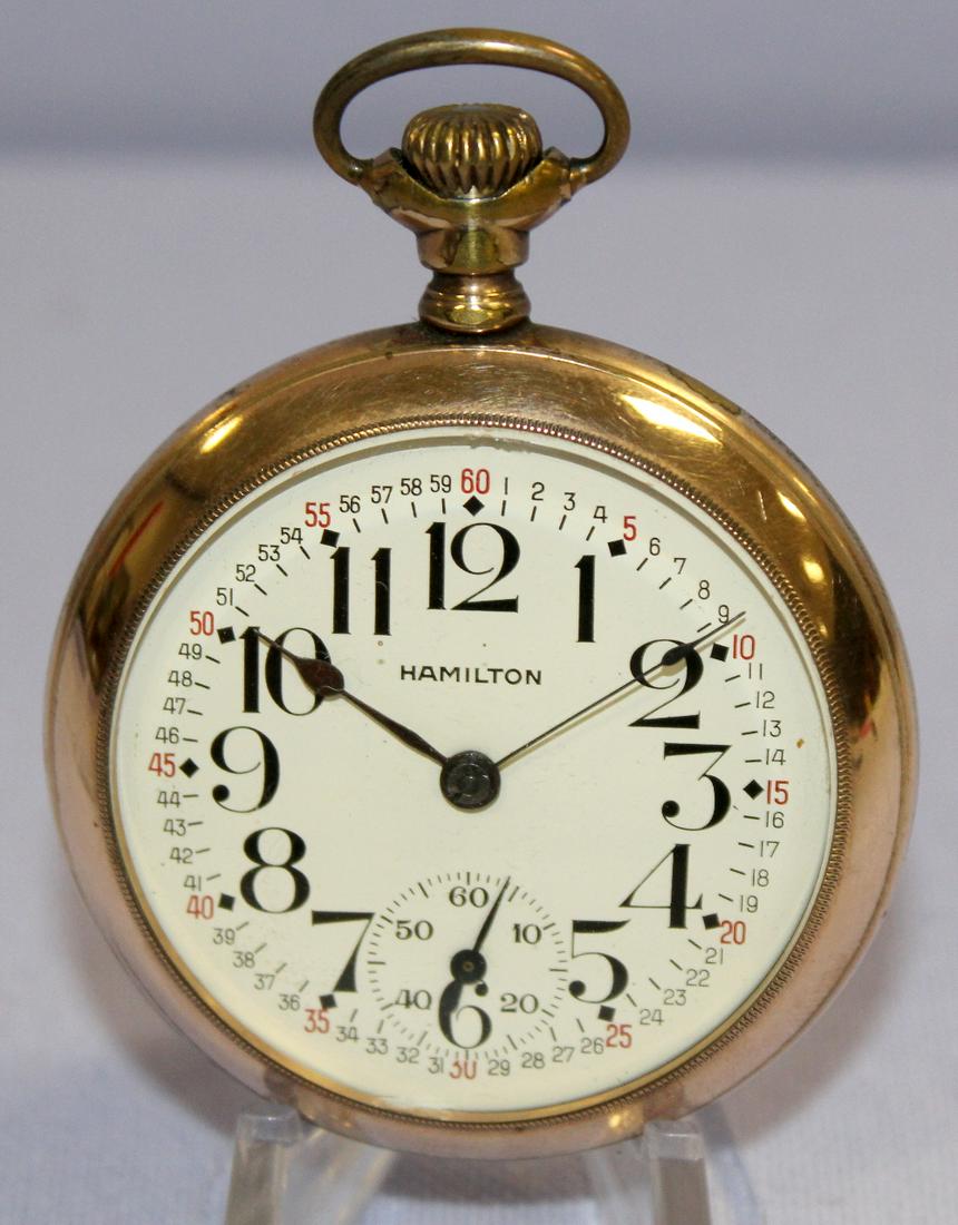 Hamilton 940 21J 18S OF Pocket Watch (1 of 6)