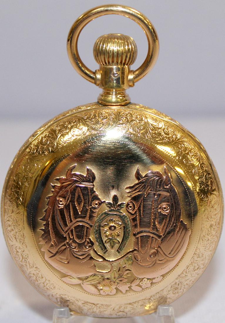 Elgin 7-17J 18S HC Pocket Watch (1 of 7)