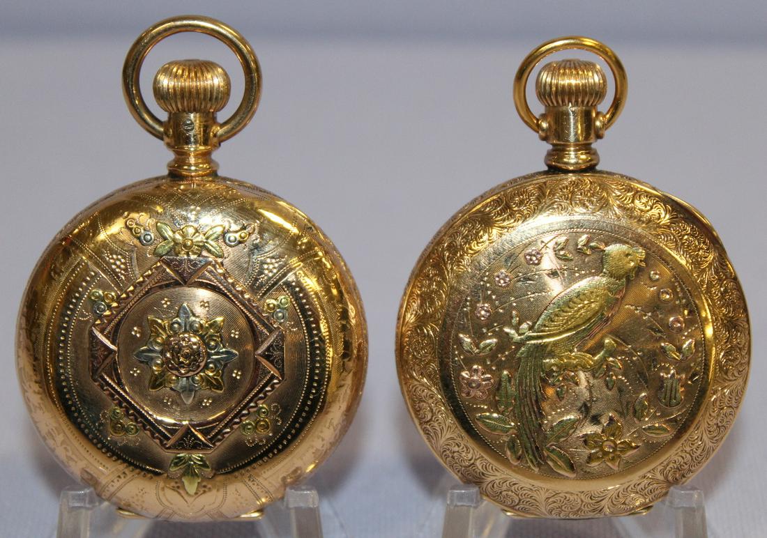 2 Hampden 7-15J 6S HC Pocket Watches (1 of 18)