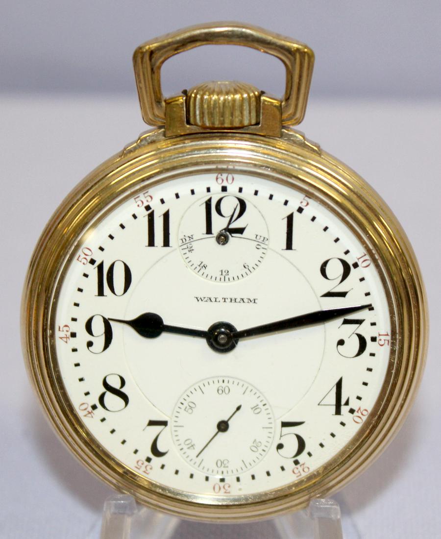 Waltham Crescent St. 21J 16S Pocket Watch (1 of 6)