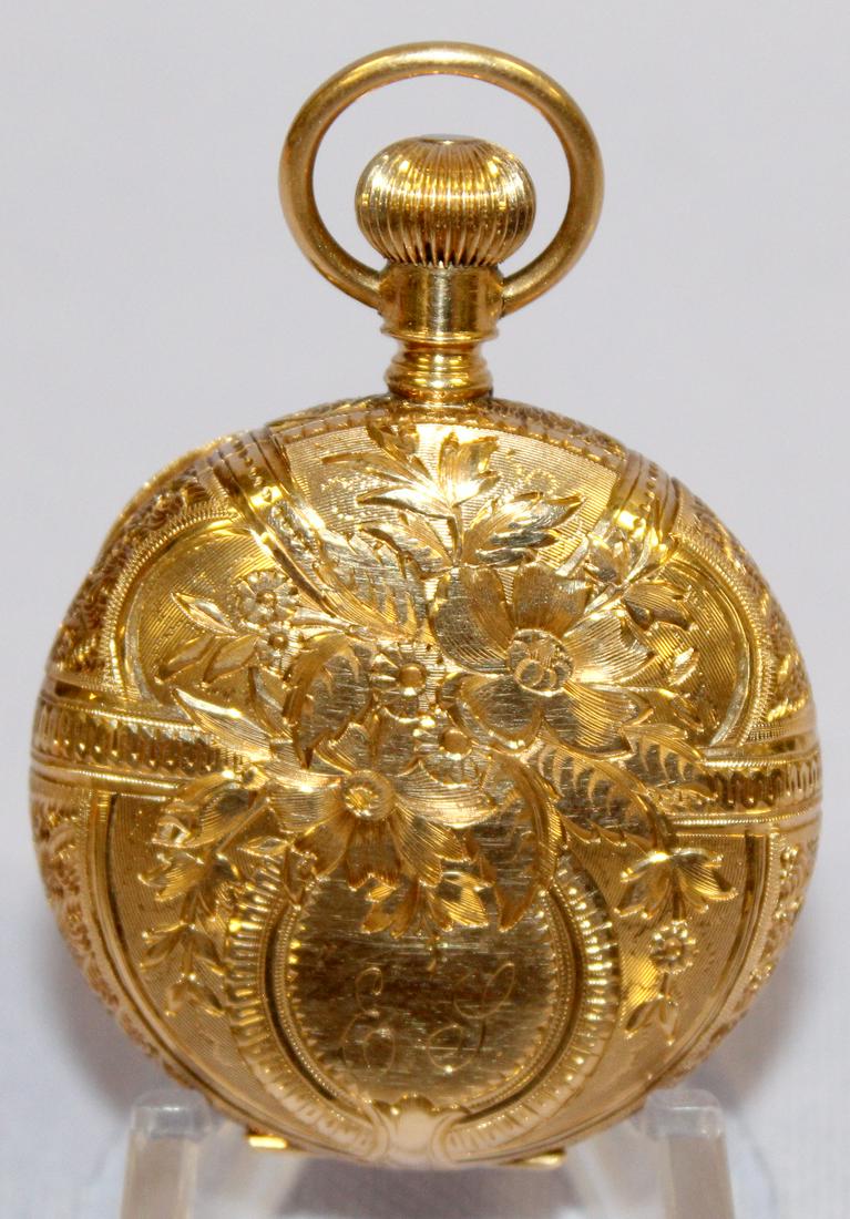 14KYG Elgin M2 6S 7-15J HC Pocket Watch (1 of 8)