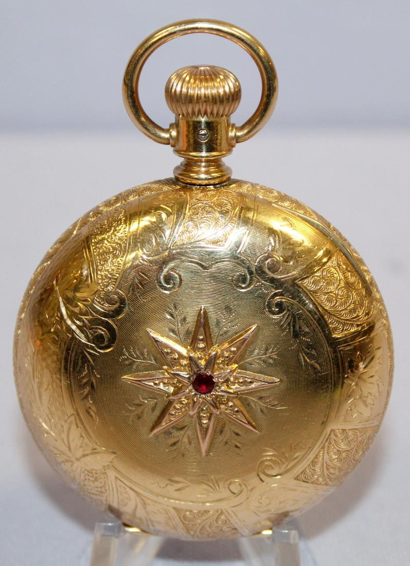 Illinois M2 7-15J 18S HC Pocket Watch (1 of 8)