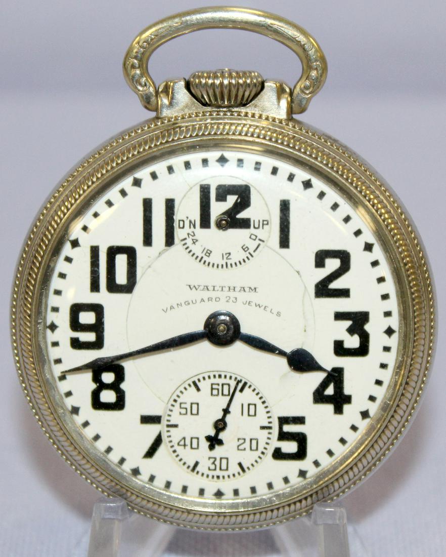 Waltham Vanguard 23J 16S Pocket Watch (1 of 5)