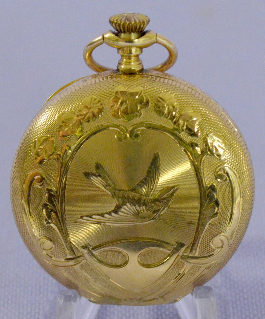 14K YG Elgin M17 15J 16S HC Pocket Watch (1 of 6)