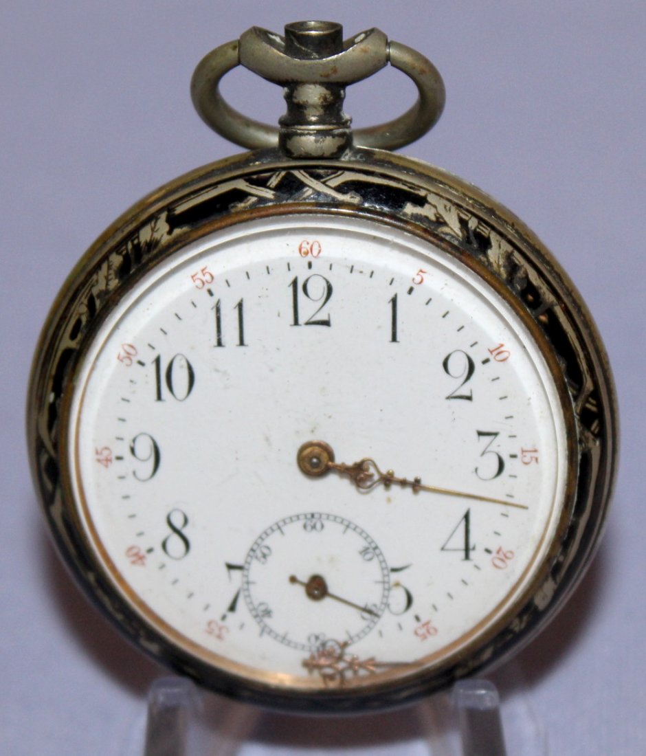 Niello Silver 45mm OF Pocket Watch (1 of 3)